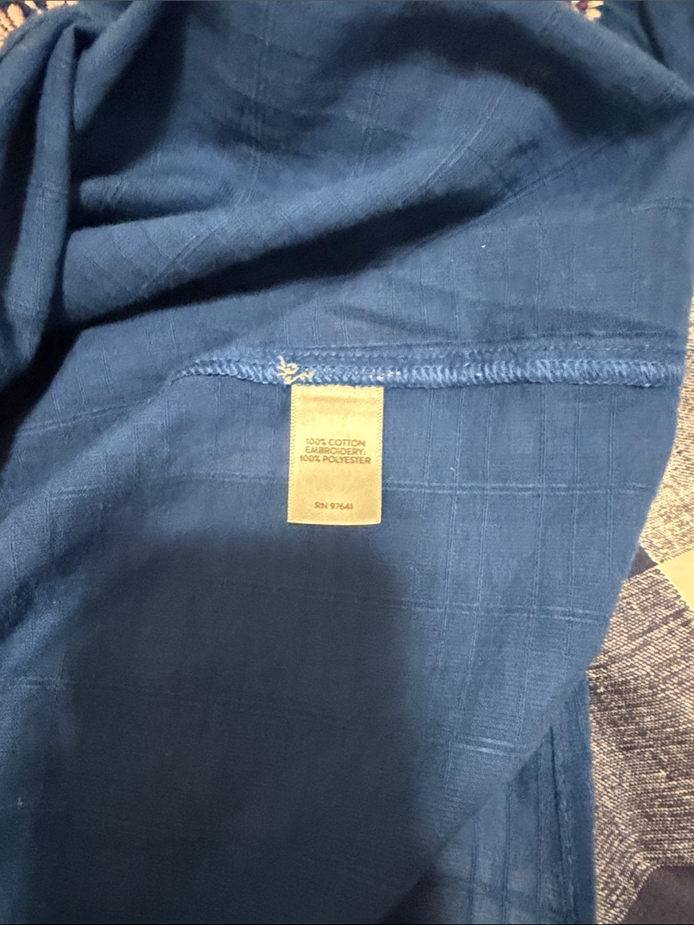 J. Jill Blue Embroidered Peasant Tunic - Picture 5 of 5